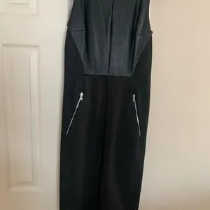 GAP | Dresses | Gap Faux Leather Sleeveless Dress | Poshmark